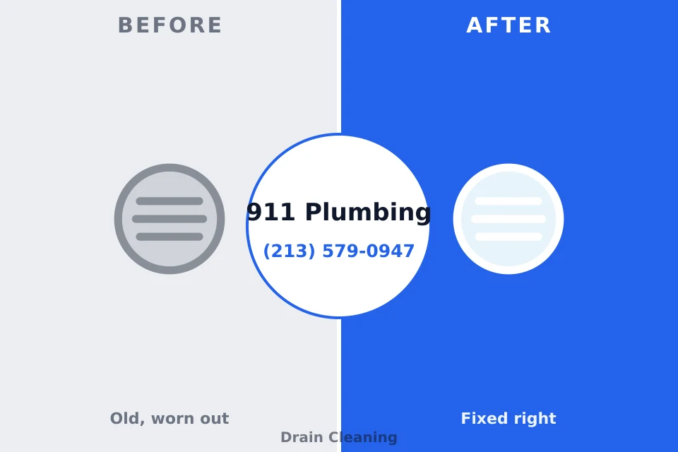 Before and after: plumbing repair Lovettsville, VA